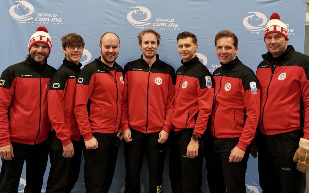 AUT Curling Herren-Nationalteam bei der EM in Lillehammer/NOR in den Play-Offs